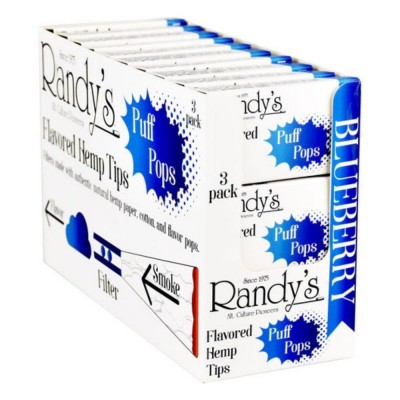 RANDY'S PUFF POPS - FLAVORED HEMP TIPS - 30CT DISPLAY