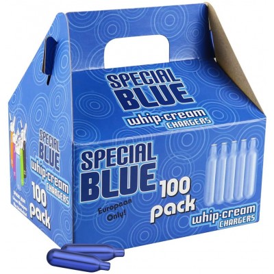 WHIP CREAM CHARGERS SPECIAL BLUE 100ct/6pk MASTER CASE (FOOD PURPOSE ONLY) BY BEST WHIP.
