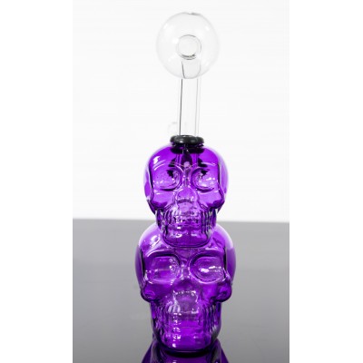 DOUBLE SKULL OIL BURNER 5inch