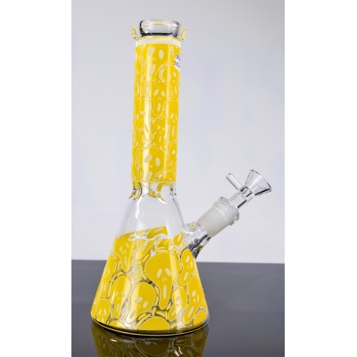 THE SCREAM GLASS BEAKER WATER PIPE 10inch