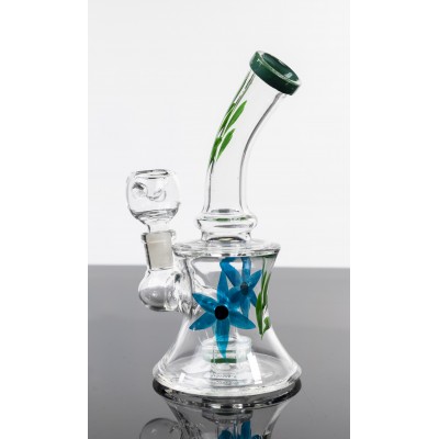 FLOWER POWER GLASS WATER PIPE 7inch