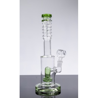 TUBED GLASS CHAMBERED WATER PIPE 10inch