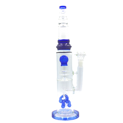 BALL WATER PIPE BLUE 16inch