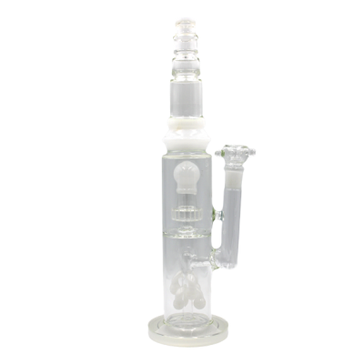 BALL WATER PIPE WHITE 16inch