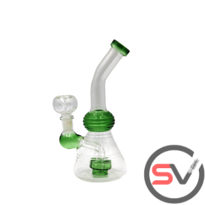 BEEHIVE WATER PIPE GREEN 8inch
