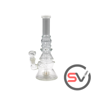 COLOR WHEEL WATER PIPE WHITE 9inch