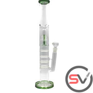 FOUR RING HONEYCOMB CLEAR WATER PIPE 18inch