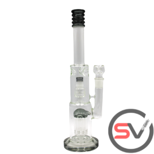 JELLYFISH BUTTON RING WATER PIPE GREY 14inch