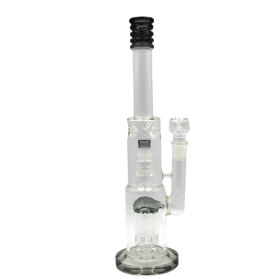 JELLYFISH BUTTON RING WATER PIPE GREY 14inch