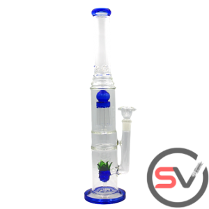 JELLYFISH PINEAPPLE WATER PIPE BLUE 18inch