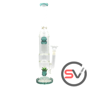 JELLYFISH PINEAPPLE WATER PIPE DARK GREEN 18inch