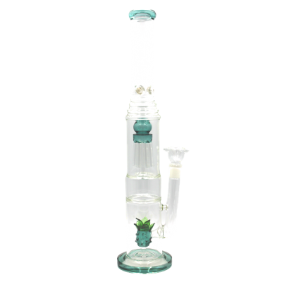 JELLYFISH PINEAPPLE WATER PIPE DARK GREEN 18inch