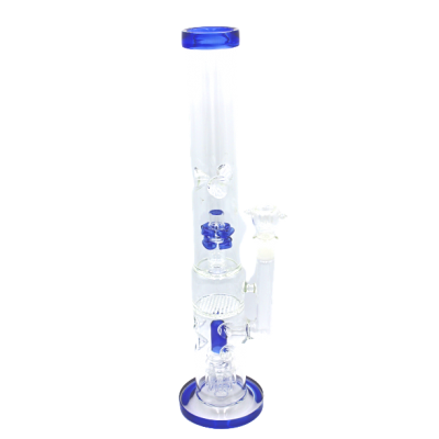 MAC HONEYCOMB WATER PIPE BLUE 16inch