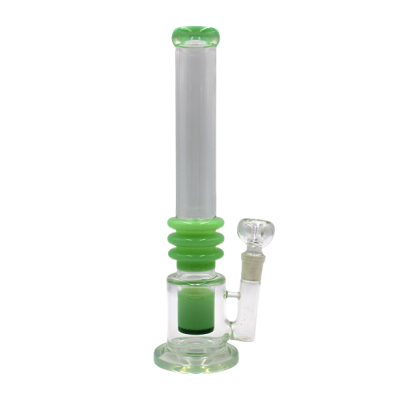 TRIPLE RING WATER PIPE GREEN 13inch