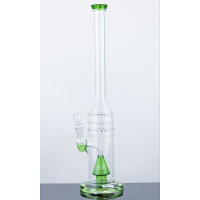 THREE RING COLORED CONE WATER PIPE 16inch