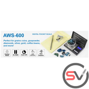 AWS-600 DIGITAL SCALE (600G X 0.1G) - BLACK