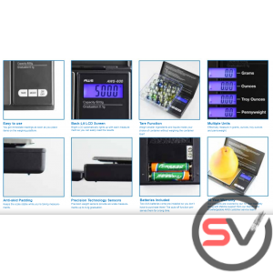 AWS-600 DIGITAL SCALE (600G X 0.1G) - BLACK