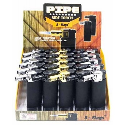5-FLAGS Pipe SIDE-TORCH W/NOZZLE 80-89PI (25 CT/DISPLAY)