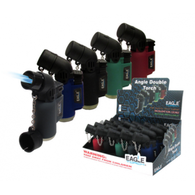 EAGLE TORCH MINI-ANGLE DOUBLE TORCH - PT150AD (20CT/DISPLAY)