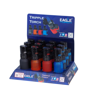 LUXURY TRIPLE TORCH - PTT100 (12CT/DISPLAY)