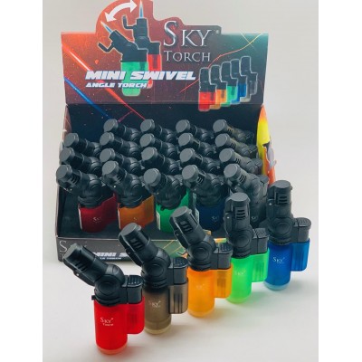 SKY MINI ANGLE SWIVEL TORCH - SK605SV (20 CT/DISPLAY)
