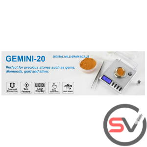 AWS GEMINI - 20 DIGITAL SCALE (20G X 0.001G) - SILVER