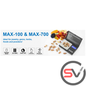 AWS MAX - 700 DIGITAL SCALE (700G X 0.1G) - BLACK