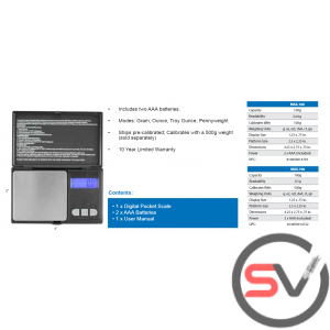 AWS MAX - 700 DIGITAL SCALE (700G X 0.1G) - RED