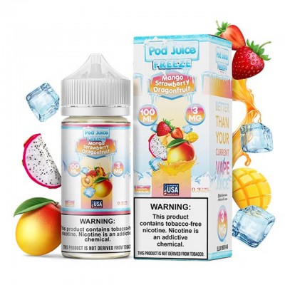 POD JUICE TFN 100ML - MANGO STRAWBERRY DRAGONFRUIT FREEZE