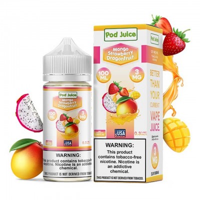 POD JUICE TFN ELIQUID 100ML - MANGO STRAWBERRY DRAGONFRUIT