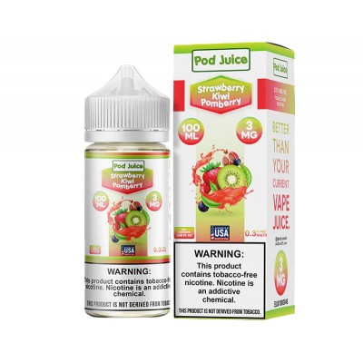 POD JUICE TFN ELIQUID 100ML - STRAWBERRY KIWI POMBERRY