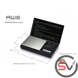 AWS-100 DIGITAL SCALE (100G X 0.01G) - BLACK