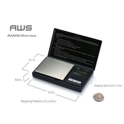AWS-100 DIGITAL SCALE (100G X 0.01G) - BLACK