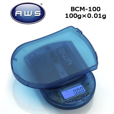 AWS BCM-100 DIGITAL POCKET SCALE BLUE 100G X 0.01 G