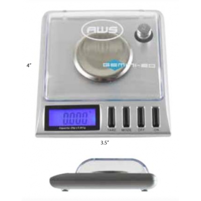 AWS GEMINI - 20 DIGITAL SCALE (20G X 0.001G) - SILVER